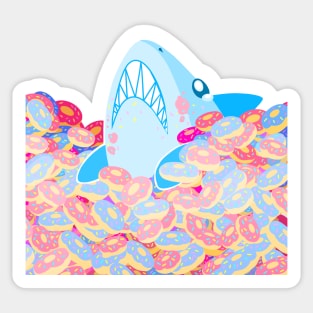 Sharks and Donuts Sticker